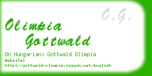 olimpia gottwald business card